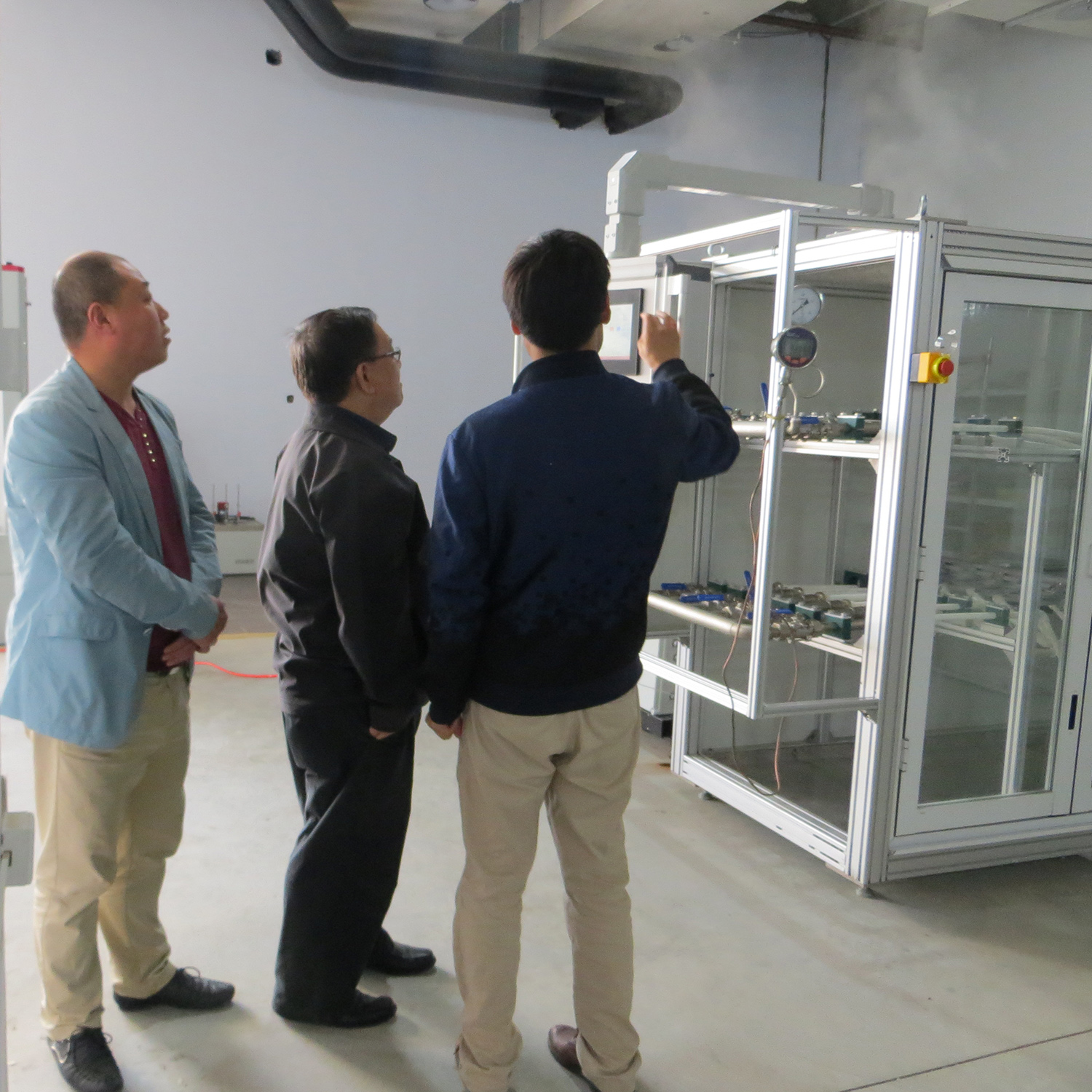 Bienvenido al visitante de TUV Sud para inspeccionar AT430 Pipe Termal Cycling Tester